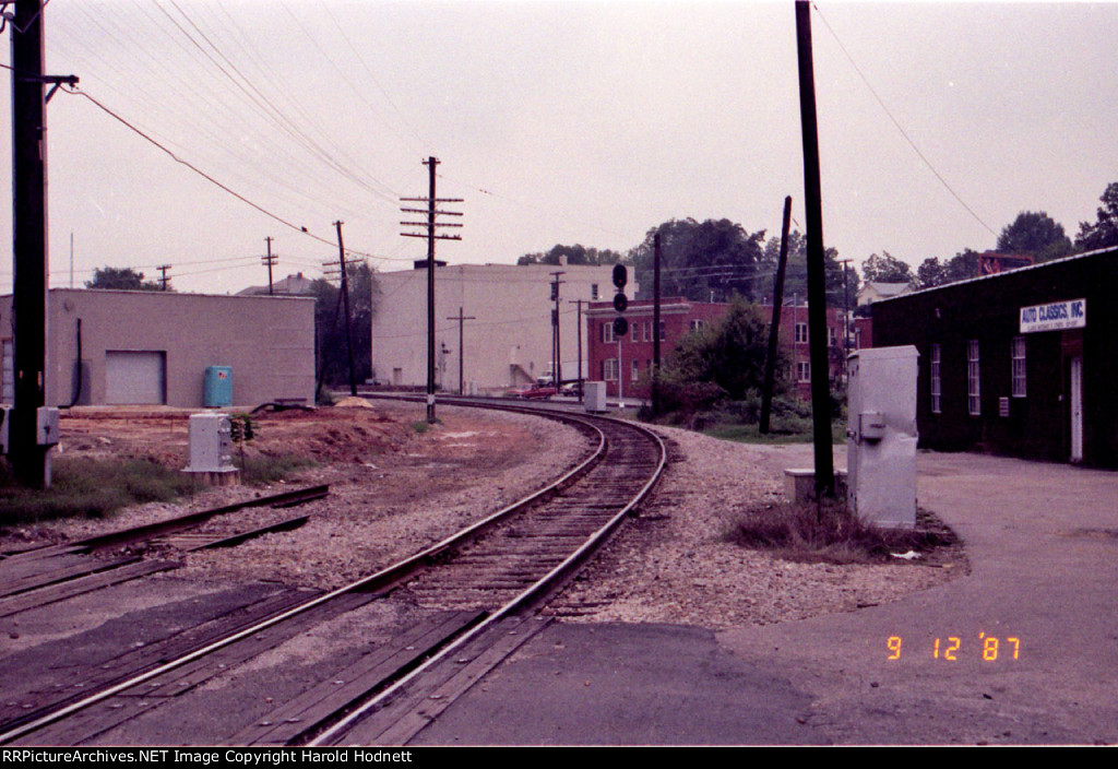 The view from West Street looking towards Southern Junction